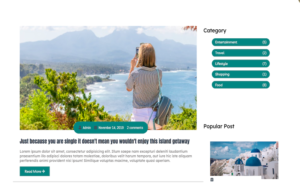 Travel Blogger Website